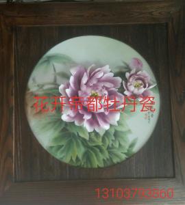 牡丹瓷壁画精品11