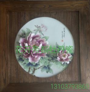 牡丹瓷壁画精品4