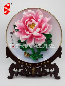 镀金边牡丹瓷3