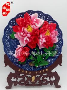 镂空牡丹瓷盘 (10)